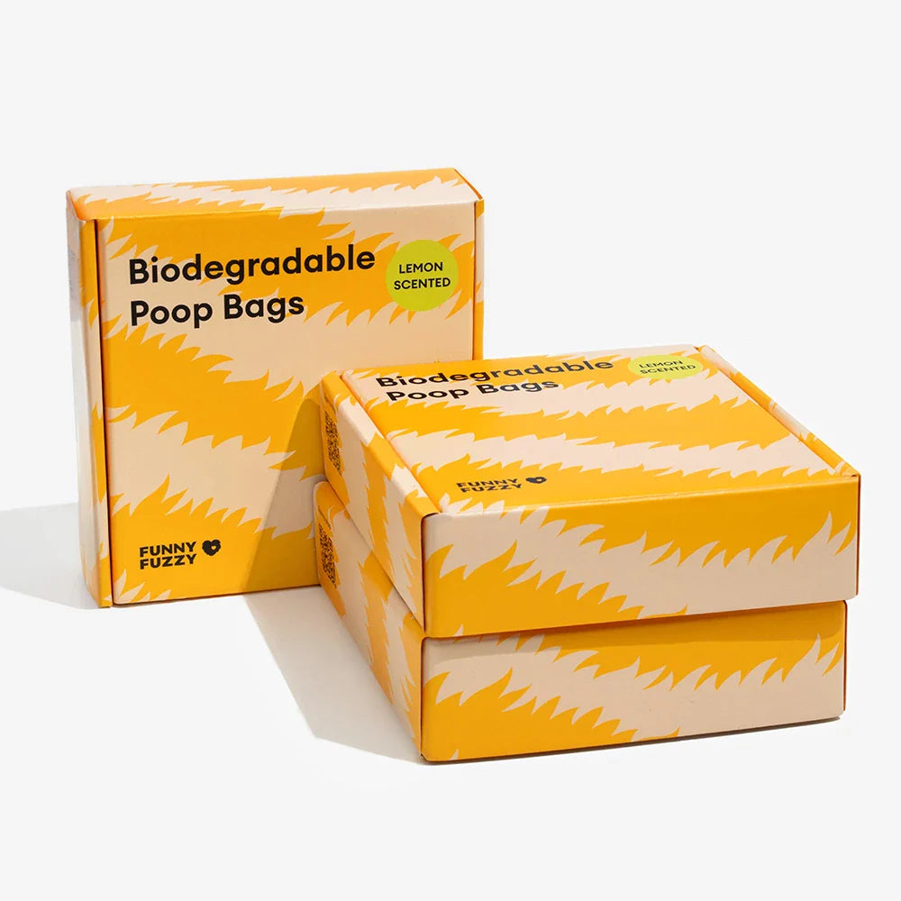 FunnyFuzzy Zitrusduftende Haltbare Recyclebare Kotbeutel - Frisch Auf