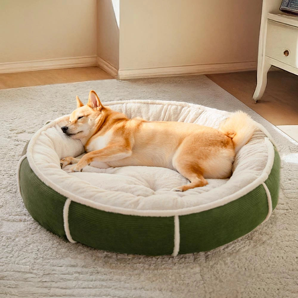 Ultra-Plüsch-Corduroy-Anti-Angst-Hundebett