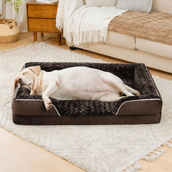 Abnehmbares Wasserdichtes Vollständig Umschließendes Orthopädisches Eckhundebett