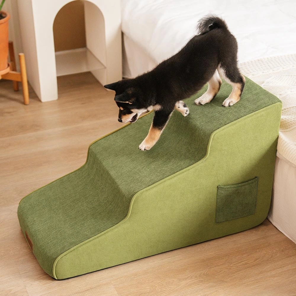 Chenille Extra Breite Rutschfeste Abnehmbare Schwamm Haustier Treppen - SafeRamp