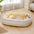 Wasserdichtes Antihaftbeschichtetes PU-Leder Kratzfestes Hundebett mit vollem Support