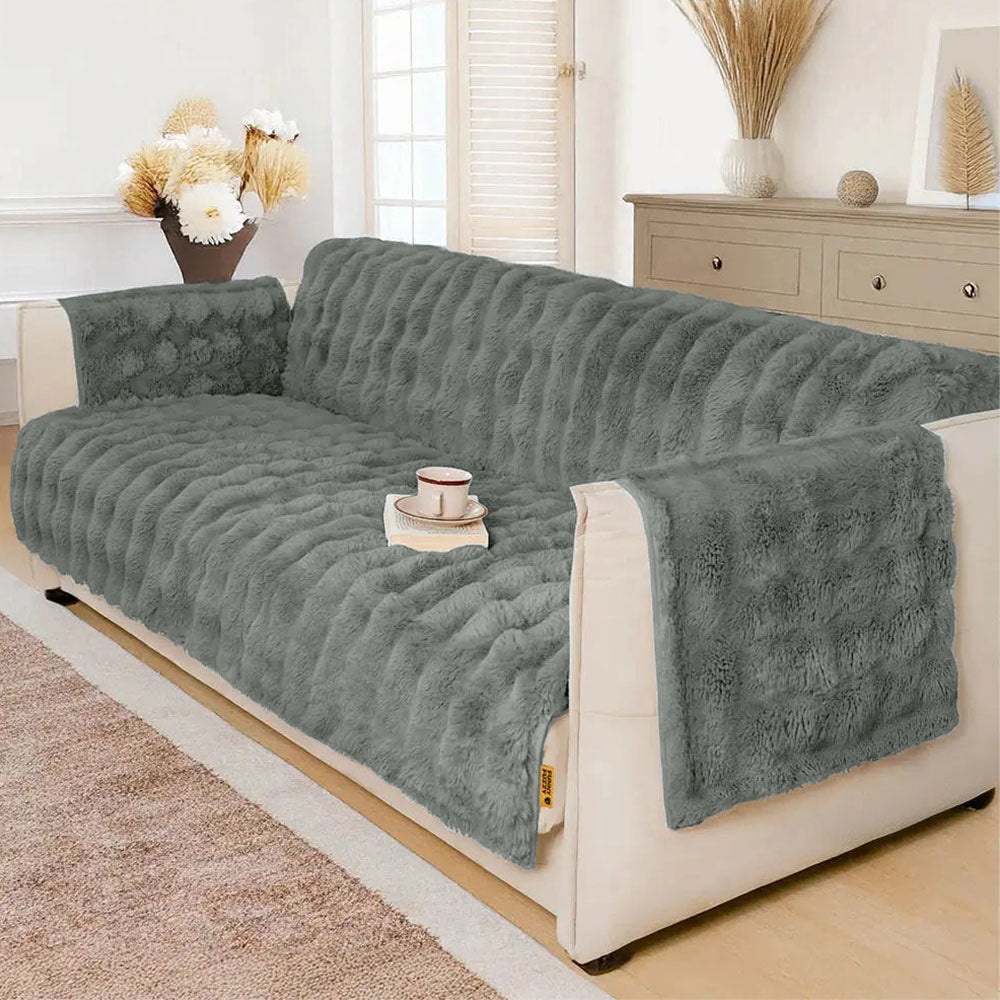 Wasserabweisender, flauschiger, weicher Möbelbeschützer für Ecksofa - EverDry