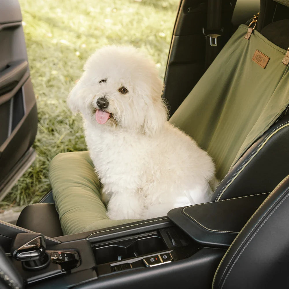 Reise-Sicherheitshörnchen Rücksitz Einzelplatz großes Hundecar-Sitzbett – Schachbrett-Lounge