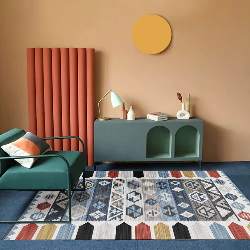 Böhmischer Folk-Retro Wohnzimmer-Sofa-Teppich