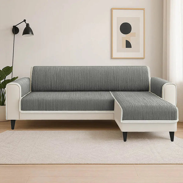 Ganzjahres Rutschfestes Streifen-Teppich Möbelschutz mit Armlehnen Outdoor Couchbezug