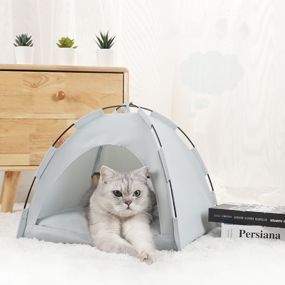 Faltbares Katzenzeltbett für Indoor-Camping