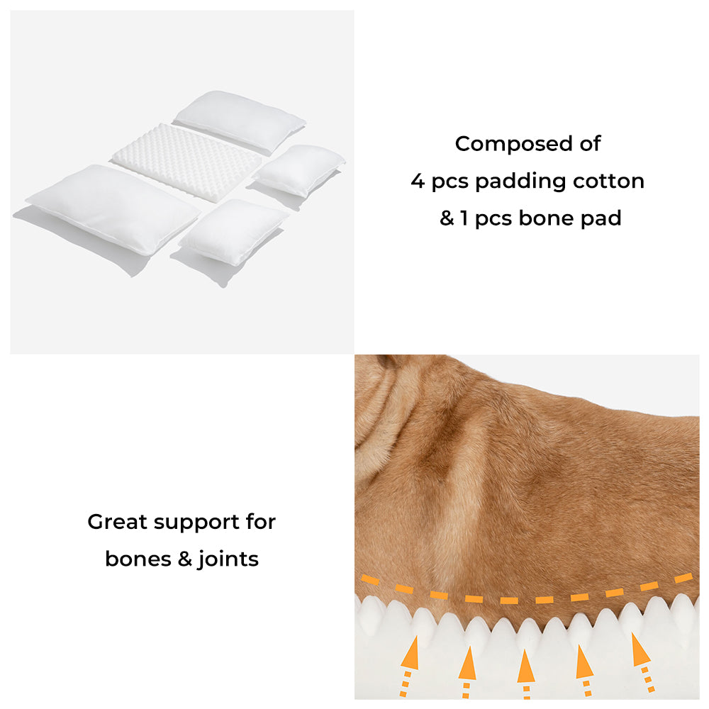Trendige gestreifte Kunstlammfell Doppel-Layer Hund- und Katzen-Sofa-Bett - Outdoor