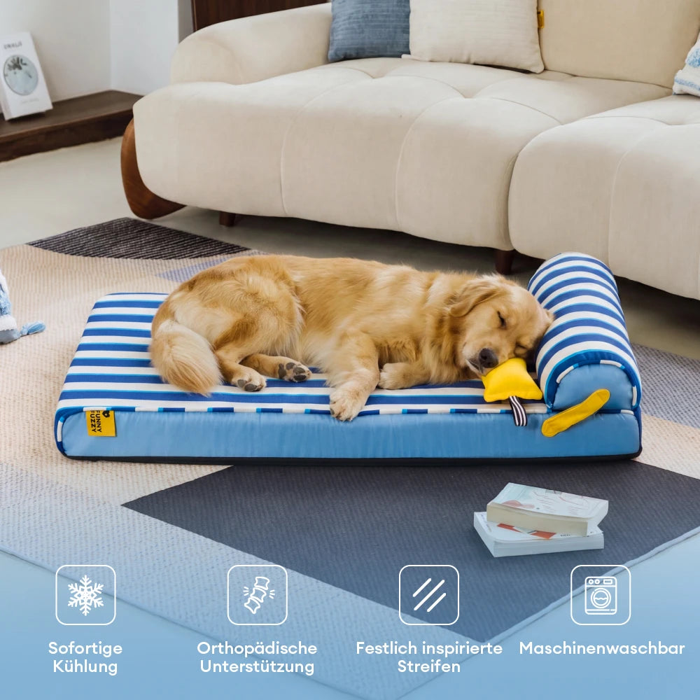 Orthopädisches Hundebett Kühlendes Hundebett Atmungsaktiv Gelenkschonend Chill Nest