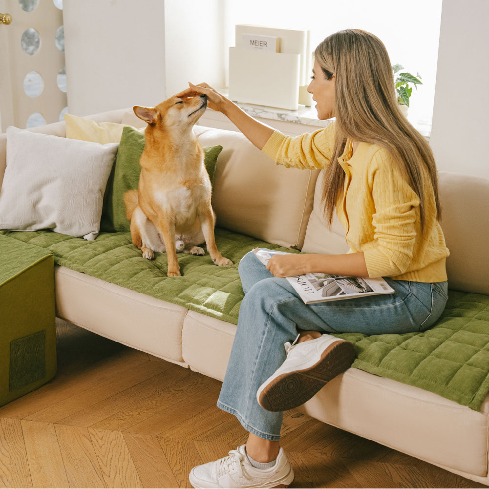 Zickzack-Chenille Elegante Atmungsaktive Sofadecke Rutschfeste Couchhülle