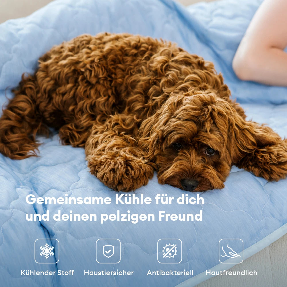 Kühldecke Hund – Doppelseitige Kühlende Sommerdecke für Mensch und Hund - Chill Nest