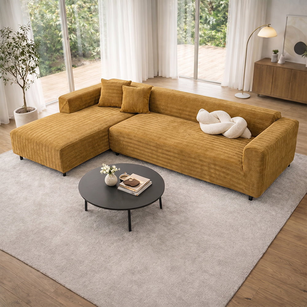 Zickzack Vollabdeckung Kratzfest Sofa Schutz Magische Stretch Eckcouchbezug