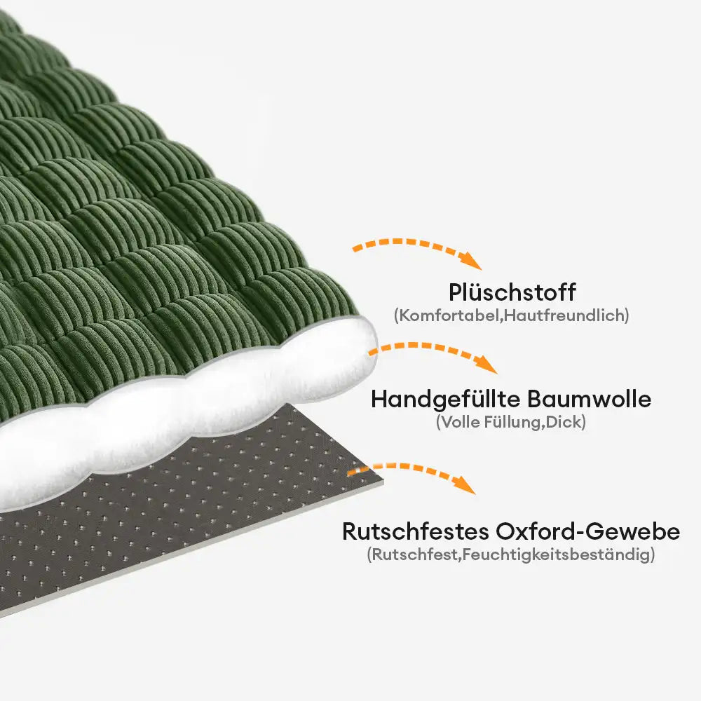 Faulenzer Weiches Flanell Atmungsaktive Haustiermatte Rutschfester Sofabezug