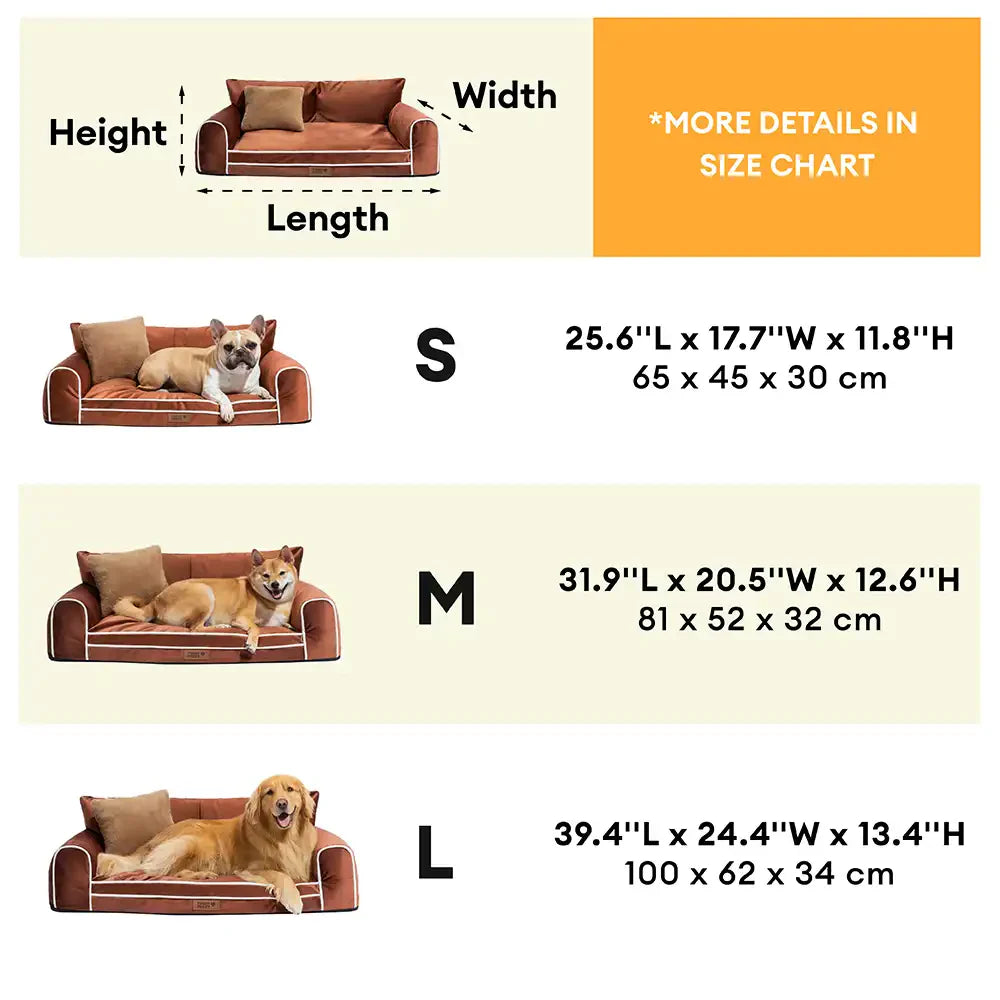 Deluxe Seidensamt Abnehmbares Bolster Orthopädisches Hundebett mit Kissen - RegalRest