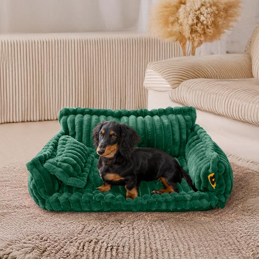 Großes waschbares flauschiges orthopädisches weiches Hundekissen Hundesofa-Bett - Snoozy Dreams