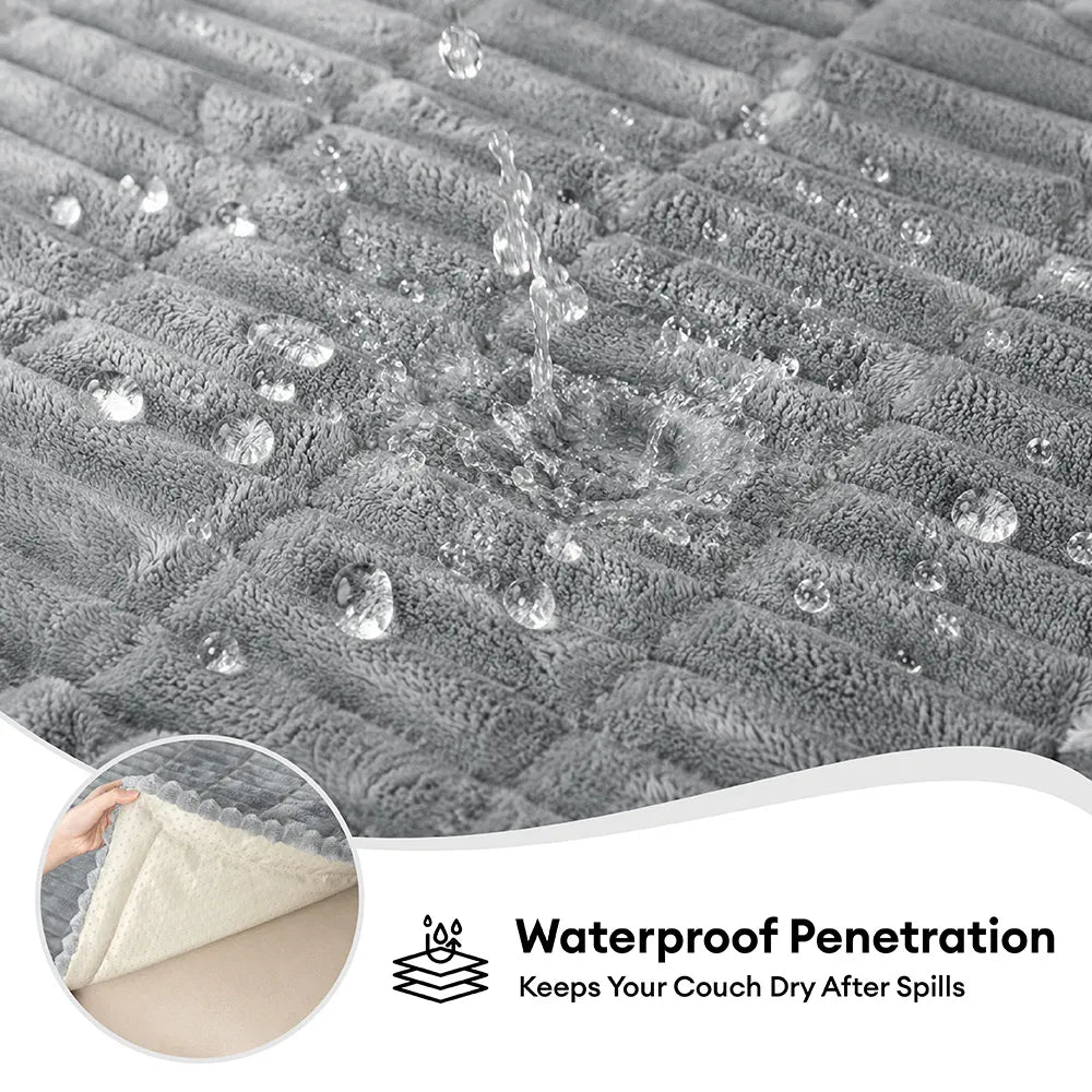 Wasserfeste weiche Fleece-Haustiermatte, atmungsaktive Hundedecke mit rutschfestem Sofabezug