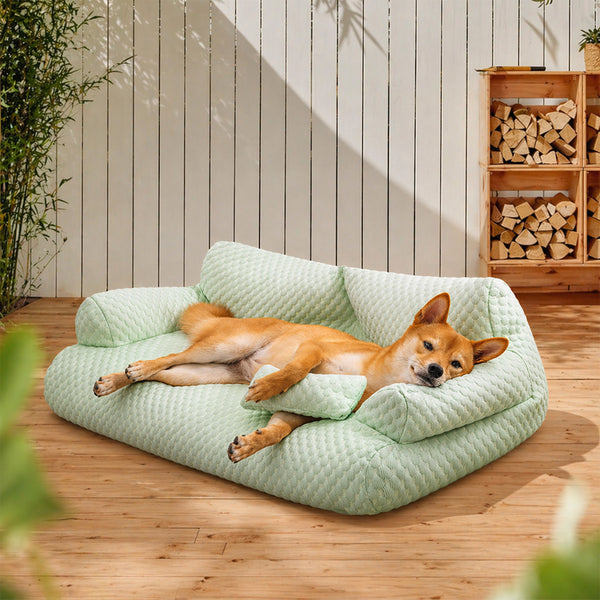 Outdoor Kühlendes Atmungsaktives Waschbares  Hundesofa aus Eisseide