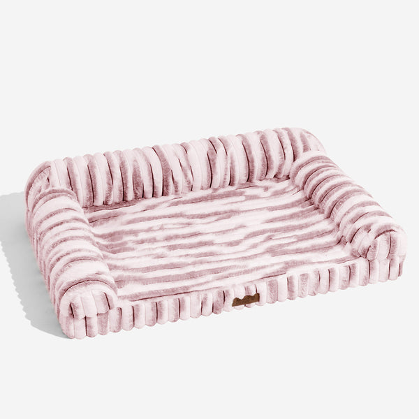 Fluffy Gestreiftes Orthopädisches Hundebett - Luxus Komfort