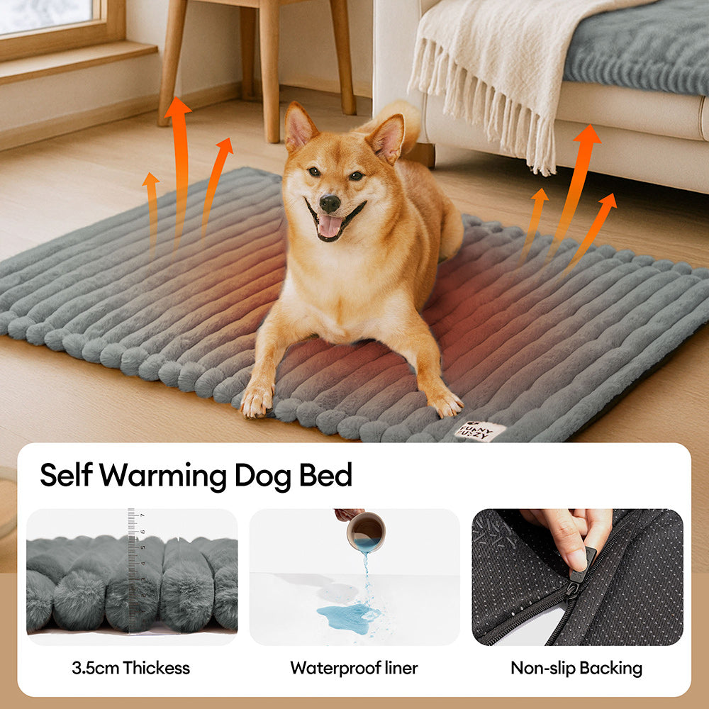 Fluffy Faux Rabbit Fur Waschbarer Warmer Tiermatte - ComfyEase