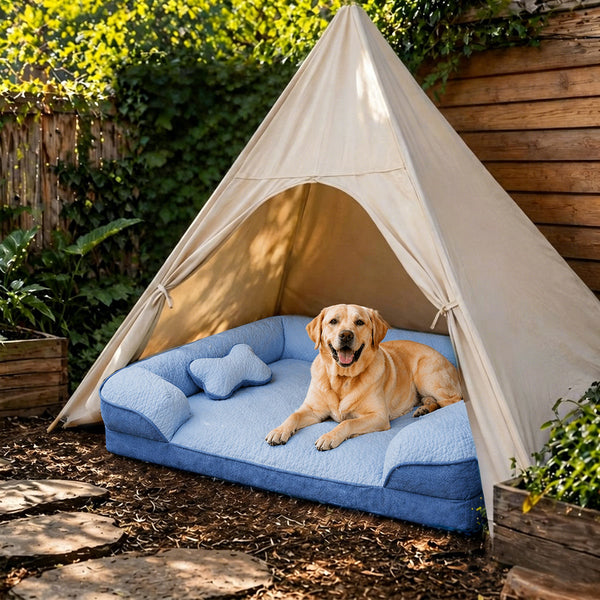 Kühlendes outdoor orthopädisches waschbares Eckhundebett