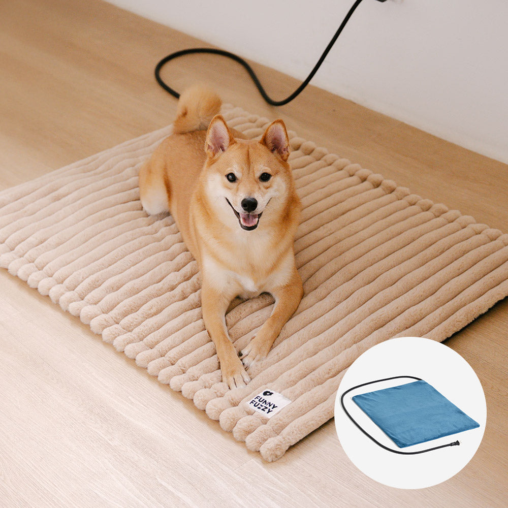 Fluffy Faux Rabbit Fur Waschbarer Warmer Tiermatte - ComfyEase