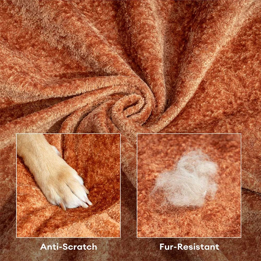 Luxe Diamond Velvet Abnehmbares Orthopädisches Donut-Hundebett mit Kissen - DreamNest