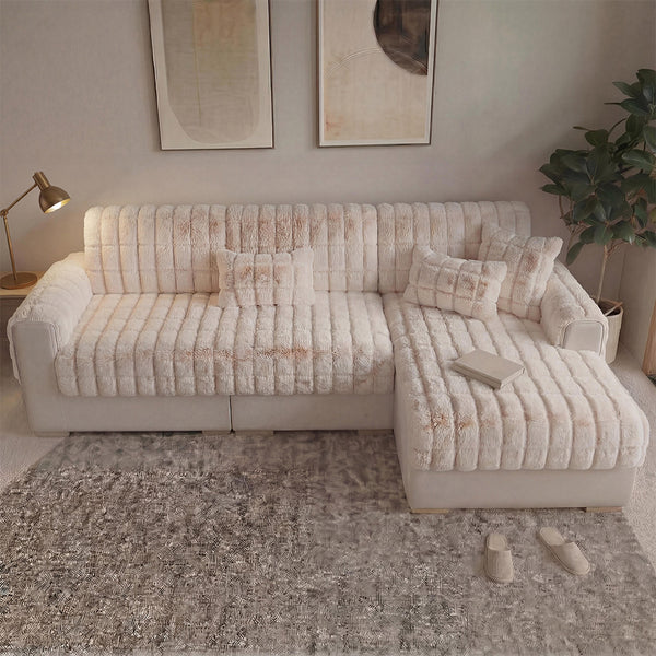 Wasserabweisender, flauschiger, weicher Möbelbeschützer für Ecksofa - EverDry