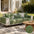 Wasserdichter Antimikrobieller Einfach Gestreifter Kratzfester Outdoor Sofabezug aus Chenille