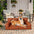 Luxe Kunstleder Faltbares Orthopädisches Großes Hundebett - Outdoor