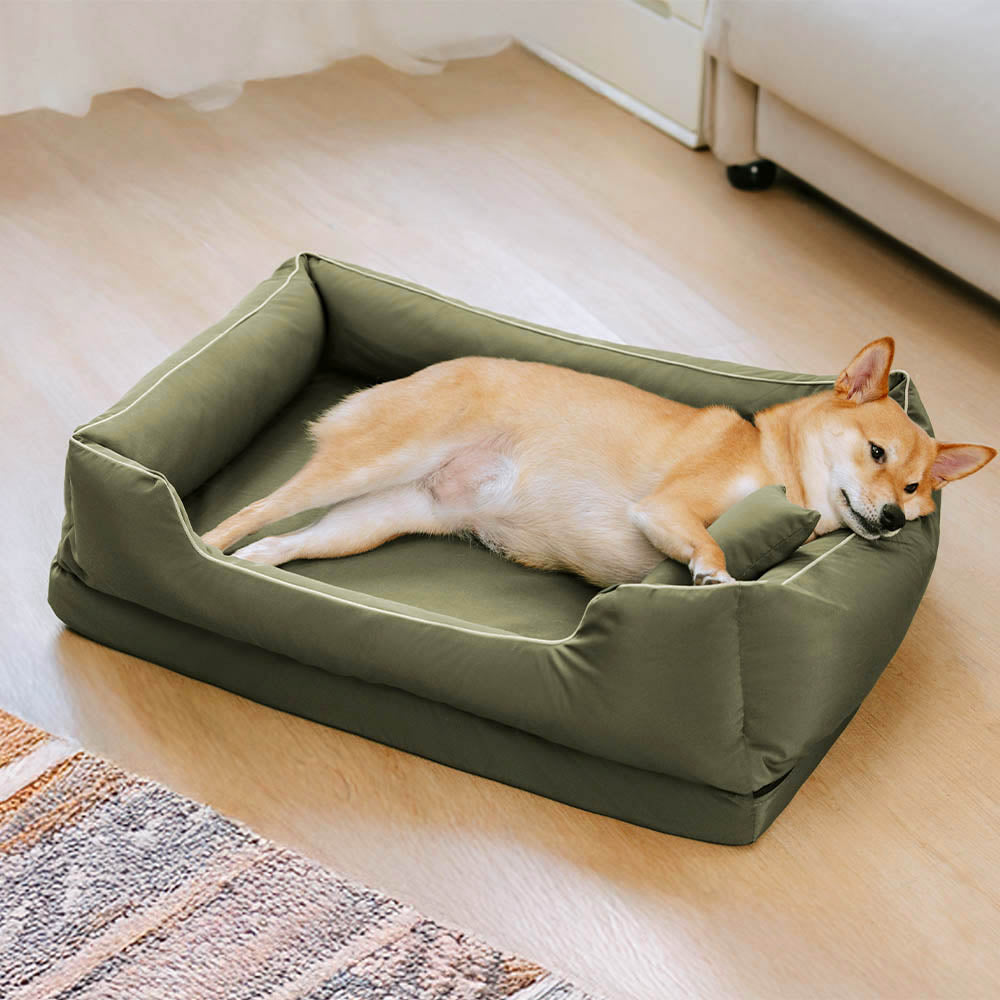 Nordischer Stil wasserdichter kratzfester waschbarer Hundesofa-Bett mit Kissen