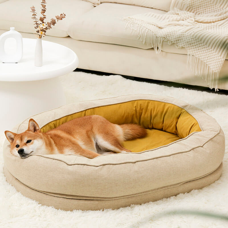 Bequem Hundebett in Donutform - Bündel