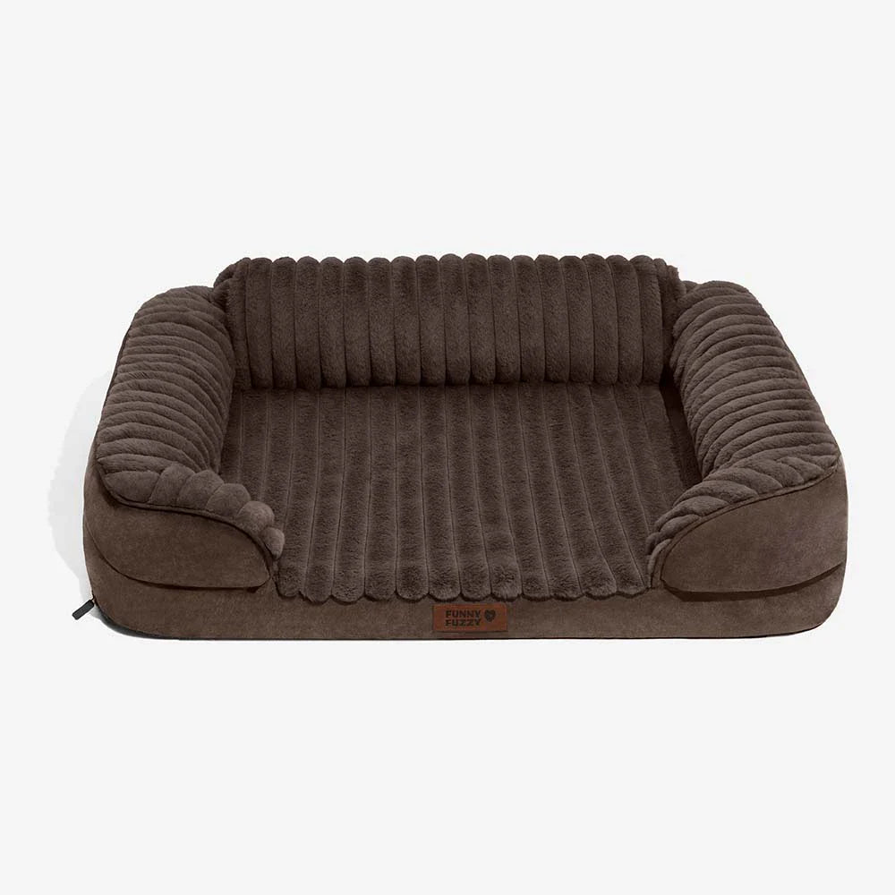 Fluffiges Plüsch-Orthopädisches Waschbares Bolster-Hundebett - ComfyPaws