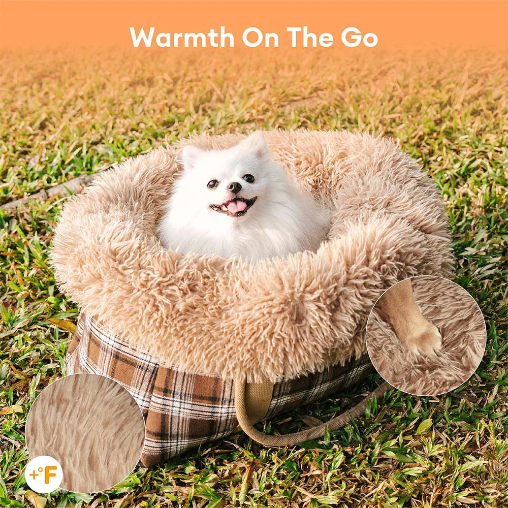 2 in 1 großer Alljahres-Haustierträger und Hundeschlafsack - Voyager's Plaid