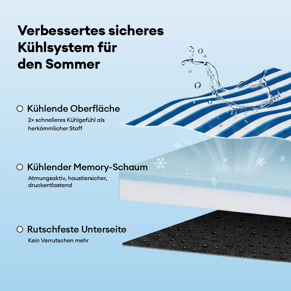 Orthopädisches Hundebett Kühlendes Hundebett Atmungsaktiv Gelenkschonend Chill Nest