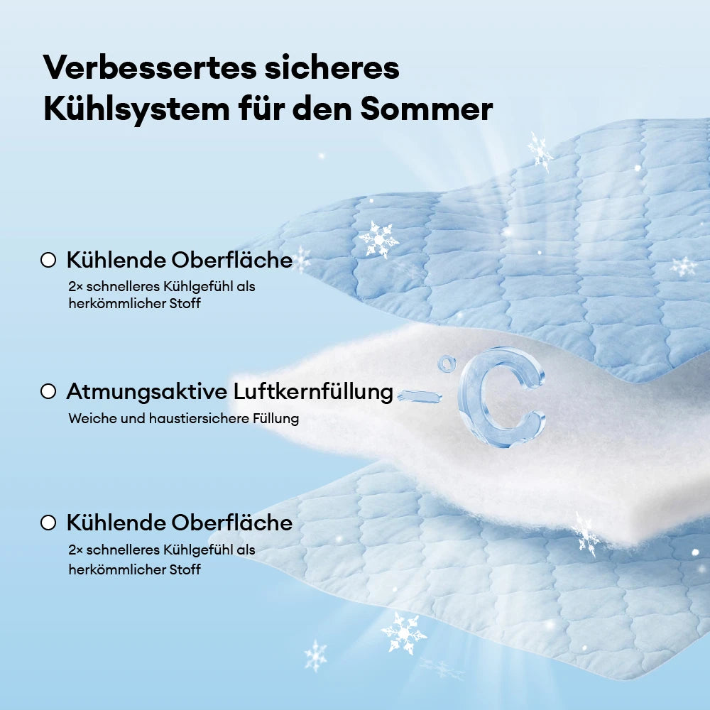 Kühldecke Hund – Doppelseitige Kühlende Sommerdecke für Mensch und Hund - Chill Nest