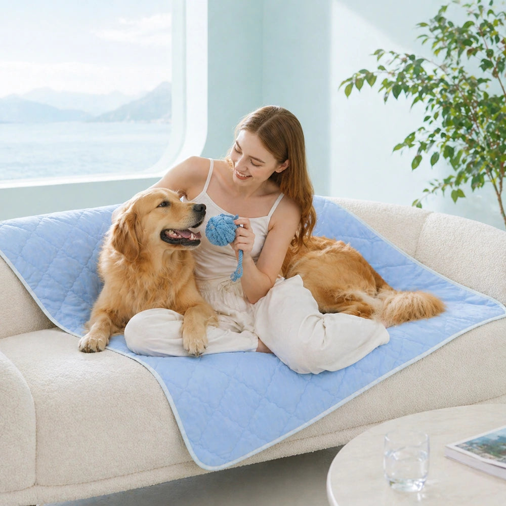 Kühldecke Hund – Doppelseitige Kühlende Sommerdecke für Mensch und Hund - Chill Nest
