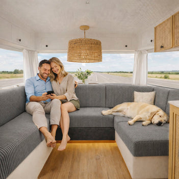 Kratzfester Elastischer Sofabezug aus Cord mit Vertikalen Streifen