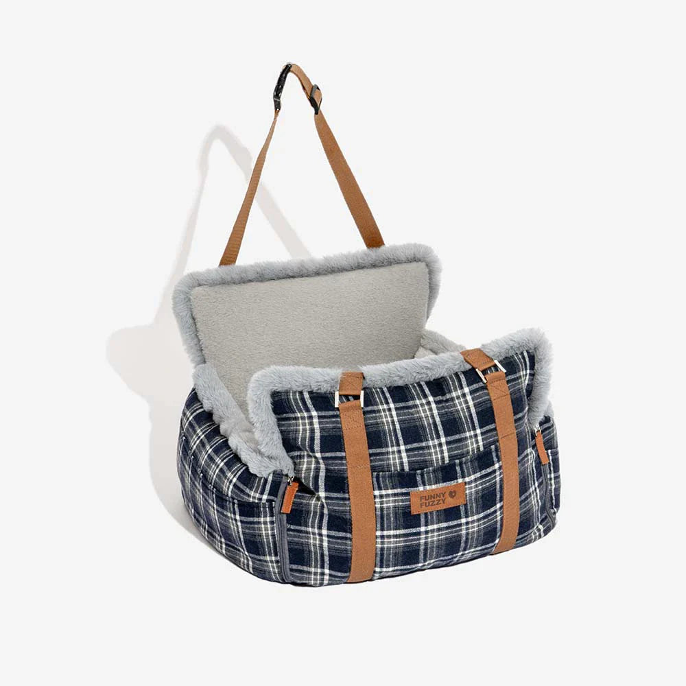 3 in 1 Flauschiger Warmer Sicherer Hund Booster Autositzbett - Winter Cruiser