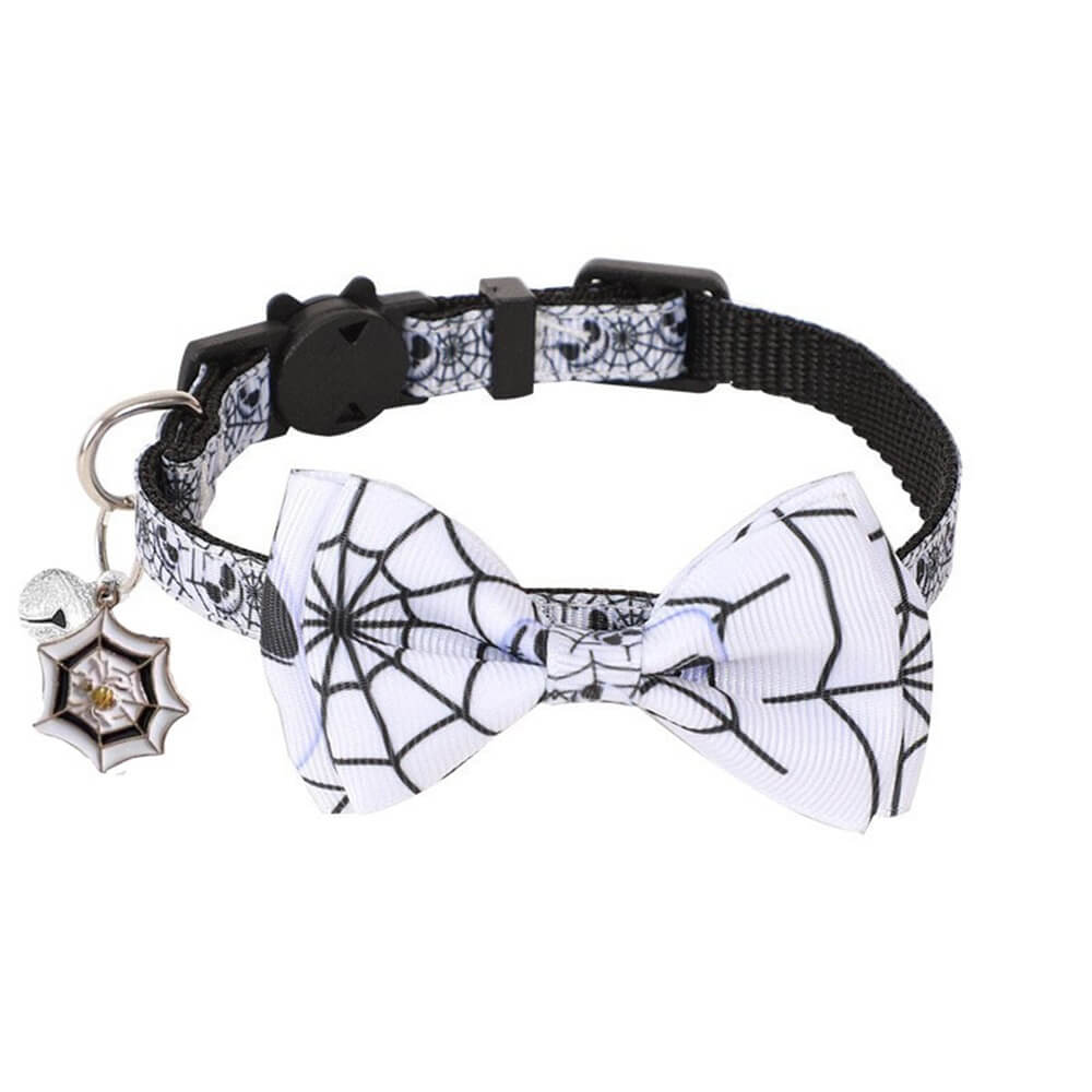 Halloween Haustierhalsband mit Schleife und Glöckchen