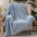 Quaste Couchbezug Chenille-Decke mit Sessel Fischgrätenmuster
