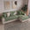 Wasserfest Antimikrobiell Einfaches Chenille-Gewebe Kratzfest Sectional Sofa-Bezug