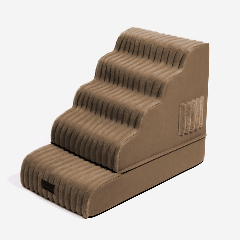 2-in-1 Flauschleiter und Bett für Haustiere – CreamyRamp