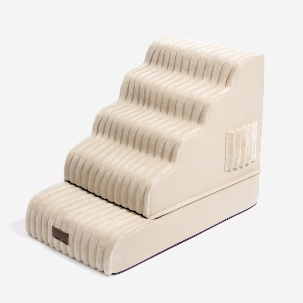2-in-1 Flauschleiter und Bett für Haustiere – CreamyRamp