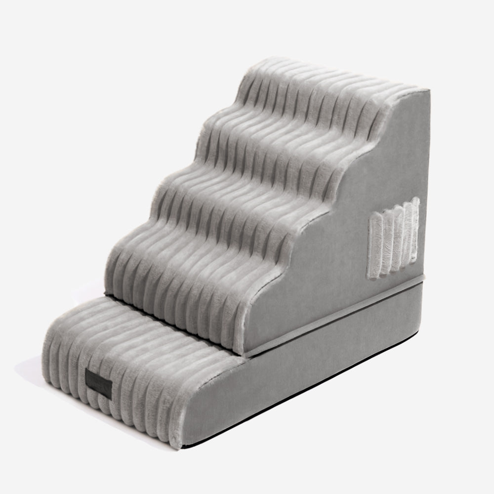 2-in-1 Flauschleiter und Bett für Haustiere – CreamyRamp