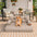 Luxe Kunstleder Faltbares Orthopädisches Großes Hundebett - Outdoor