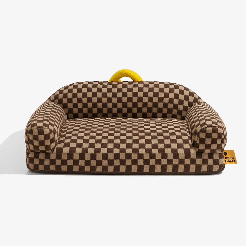 Prüfbrett Dick & Flauschig Waschbarer Orthopädischer Hundesofa-Bett - CheckMate