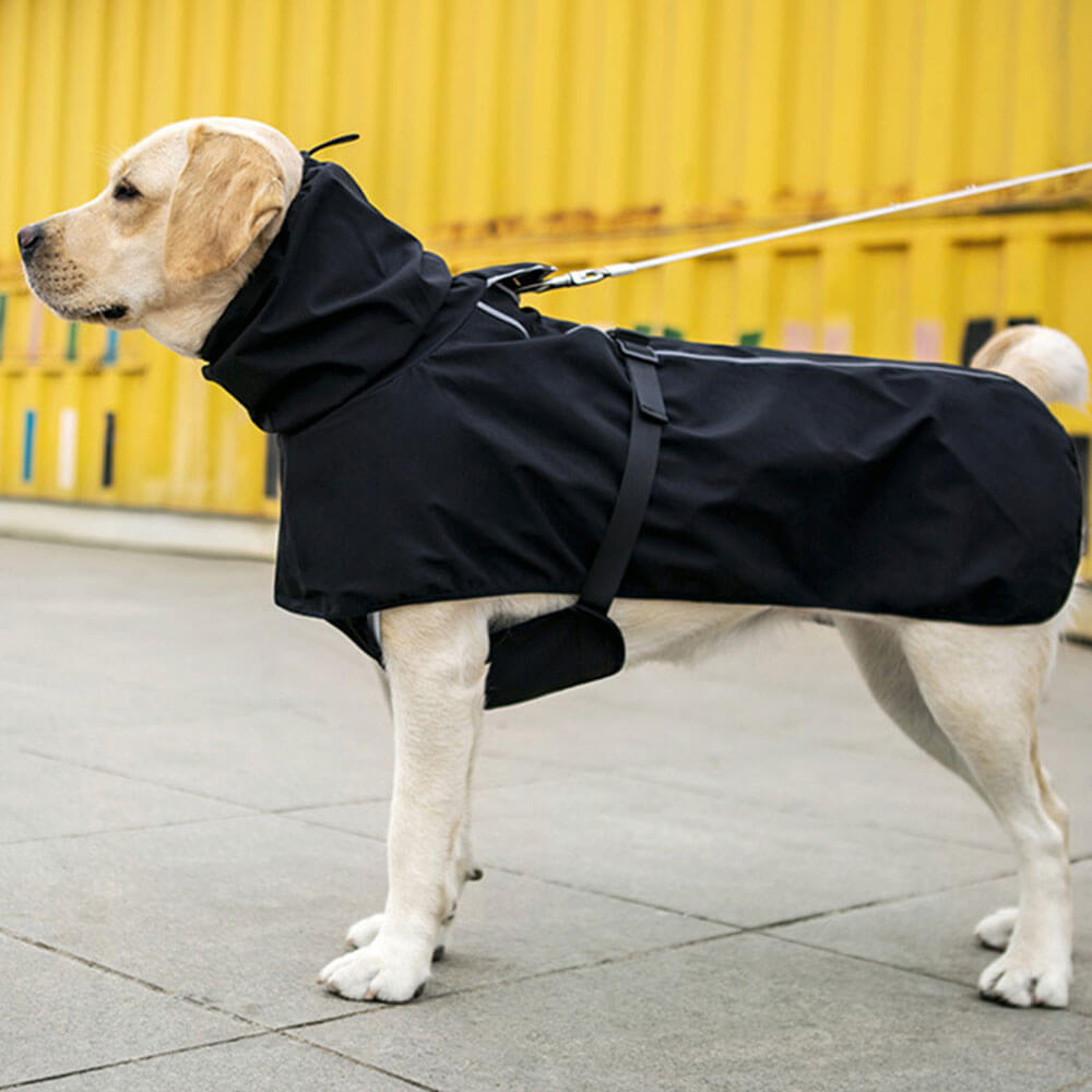 Wasserdichte Grenzüberschreitende Hundekleidung für den Außenbereich Regenmantel Poncho Große Hundekleidung