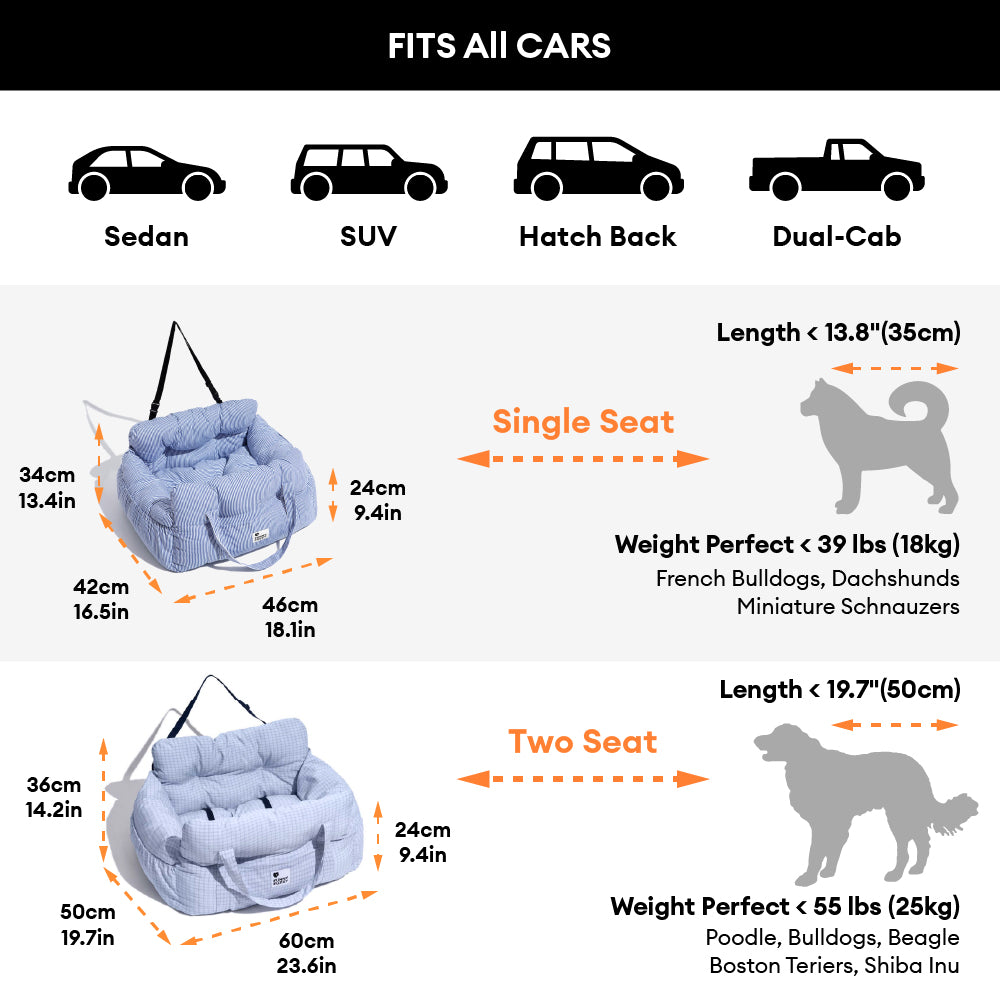 Tragbares ISOFIX Hundesitz-Bett fürs Auto