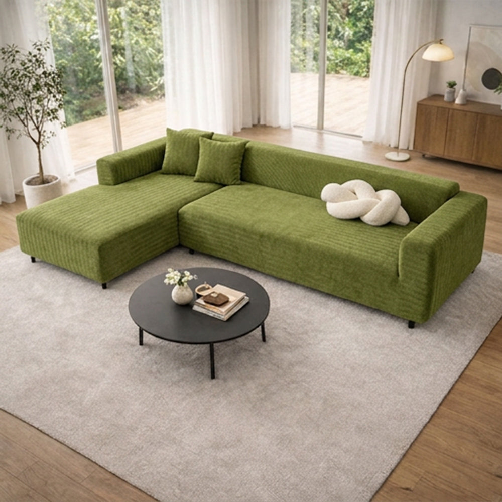 Zickzack Vollabdeckung Kratzfest Sofa Schutz Magische Stretch Eckcouchbezug