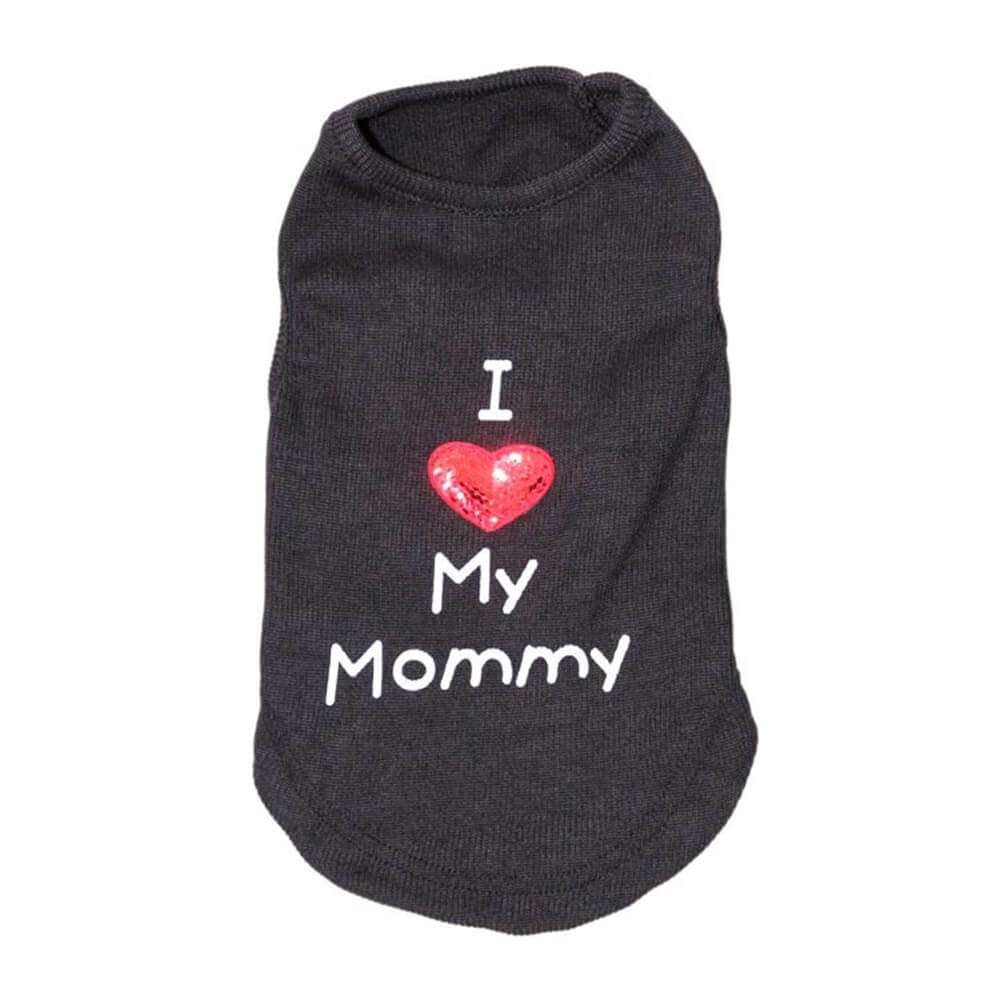 Haustier Kleidung "Ich liebe My Mommy" Drucke Thread Designs