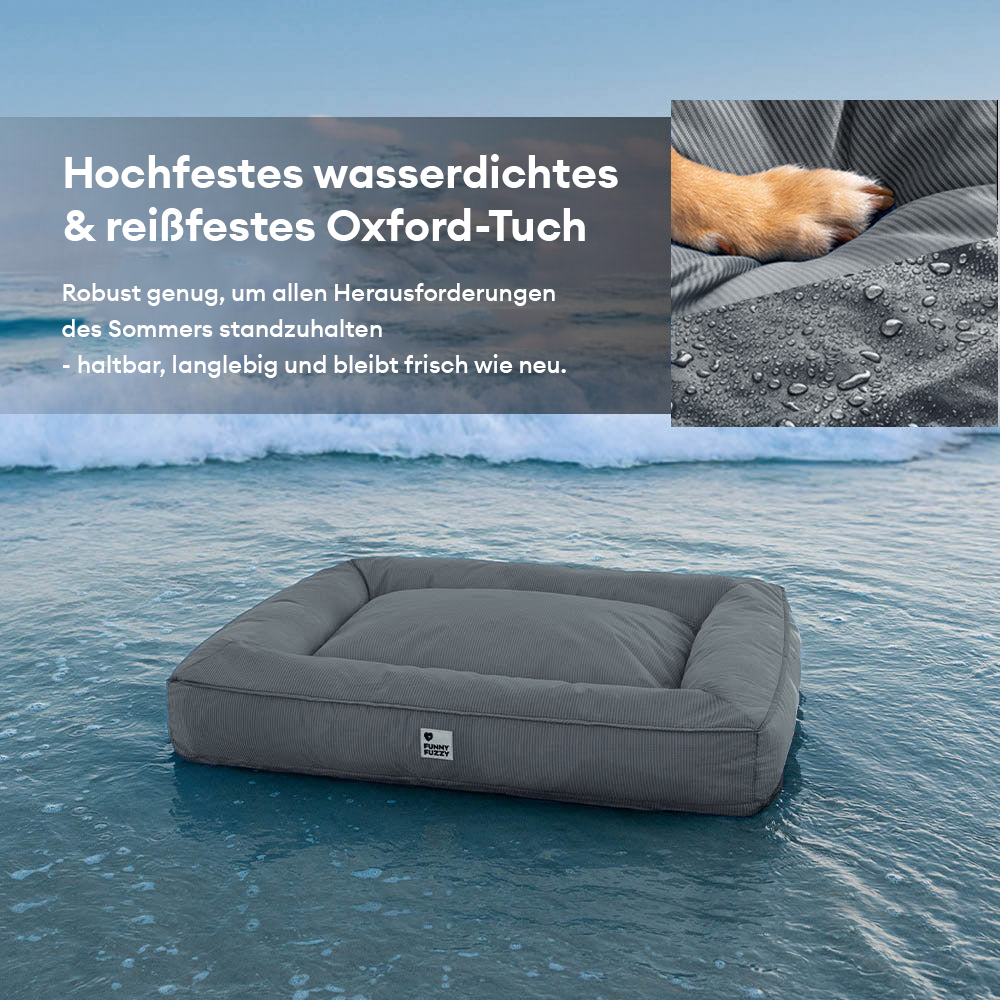 Vollständig Orthopädisches Wasserabweisendes Hundebett mit Rundum-Unterstützung für Große Hunde